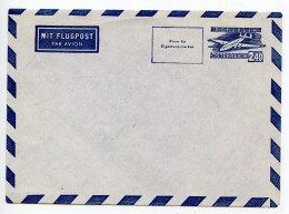 Austria 1960's Mint Postal Envelope - 2.40s Airplane - Sobres