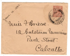 Aden - May 15, 1933 Aden Cover To India With A Great Britain Stamp And A Paquetbot Cancel - Aden (1854-1963)