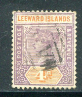 LEEWARD- Y&T N°4- Oblitéré - Leeward  Islands