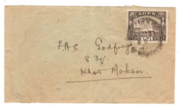 Aden - May 2, 1937 Aden Cover To Khormaksar - Aden (1854-1963)