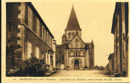 Mareuil Sur Lay La Place De L'eglise  - Mareuil Sur Lay Dissais