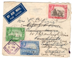 Aden - November 6, 1939 Aden Double Censor Cover Readdressed To England - Aden (1854-1963)