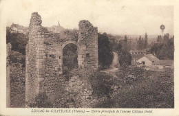 Lussac Les Chateaux Entrée Principale De L'ancien Chateau Féodal - Lussac Les Chateaux