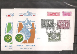 Belgique - EXPO 58 ( 4 FDC De 1958 à Voir) - 1951-1960