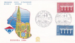 FDC--1994-- EUROPA   (cathédrale Strasbourg)  --2 Valeurs--..........cachet  STRASBOURG - 67 - 1990-1999