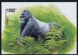 Congo 2002 OCBn° Bloc 207 ND Ongetand*** MNH Faune Gorilles Gorilla 's Cote 35 Euro - Ungebraucht