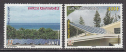 2010 Wallis & Futuna Renewable Energy Solar Power Complete Set Of 2 MNH - Nuevos