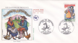 FDC--1995--Santons De Provence--  Les Vieux    .......cachet    MARSEILLE - 13 - 1990-1999