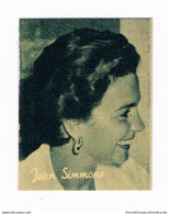 Bh17 Figurina Cartonata Personaggi Famosi  Anni 50  Nannina Actress Jean Simmons - Catalogues