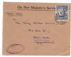 Aden - September 6, 1959 Aden Camp Cover To Czechoslovakia - Aden (1854-1963)