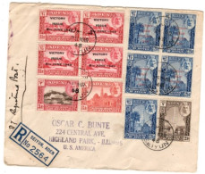 Aden - Aden Kathiri State Of Seiyun March 25, 1948 Registered Cover To USA - Aden (1854-1963)