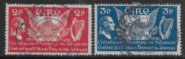 Irlanda Ireland 1939 U.S.A's Constitution Mi N.69-70 US - Used Stamps