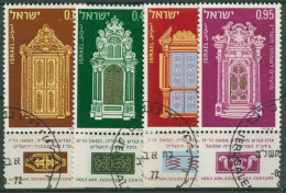 Israel 1972 Jüdische Festtage Italieni. Thoraschreine 565/68 Mit Tab Gestempelt - Usados (con Tab)