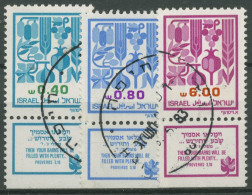 Israel 1983 Früchte Von Kanaan 917/19 Mit Tab Gestempelt - Usados (con Tab)