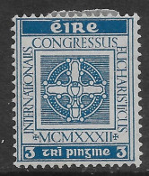 Irlanda Ireland 1932 Eucharisticus Congress 3P Mi N.58 MH * - Unused Stamps