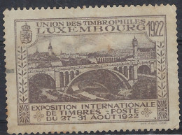 Luxembourg - Luxemburg - Timbres - Taxes  -  Exposition Internationale De Timbres  Poste    1922 - Portomarken
