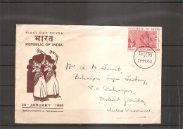 Inde ( FDC De 1950 à Voir) - Cartas & Documentos