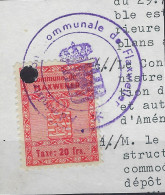 Luxembourg - Luxemburg - Timbres - Taxes  -  Commune De Flaxweiler   20 Fr.   ° - Postage Due