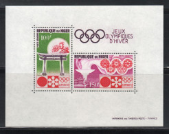 Niger, **, Yv BF 8, BL 7, SG MS 421, Jeux Olympiques JO Sapporo 1972. - Inverno1972: Sapporo