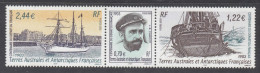 2003 French Southern And Antarctic Territory TAAF Depart Francais Ships Complete Strip Of 3 MNH - Neufs