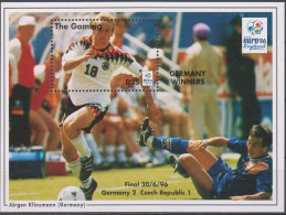 1996 Gambia 2390/B297 1996 UEFA European Championship 11,00 € - Fußball-Europameisterschaft (UEFA)