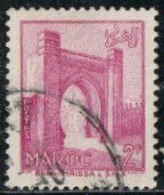 Maroc 1955 Yv. N°347 - 2f Rose-lilas Bab-el-Mrissa à Salé - Oblitéré - Usados