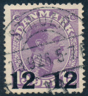 Denmark Danemark Danmark 1926: 12/15ø Violet Chr X Provisional, F-VF Used, AFA 159 (DCDK00455) - Gebraucht