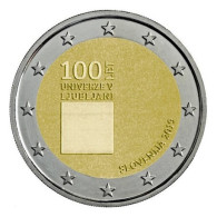 SLOVENIE - 2 EURO 2019 - 100 ANS DE L'UNIVERSITE DE LJUBLJANA - SPL - Slovenië