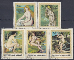 FUJEIRA 648-652,used,falc Hinged - Desnudos