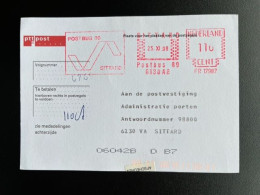 NETHERLANDS 1998 POSTCARD POSTAGE DUE SITTARD 25-11-1998 NEDERLAND LAUDY BOUW PORT NABETALING FRANKEERKOSTEN - Lettres & Documents