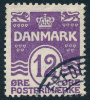 Denmark Danemark Danmark 1926: 12ø Violet Wavy Lines, Fine Used, AFA 168 (DCDK00457) - Gebraucht