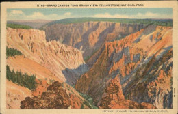11322543 Yellowstone_National_Park Grand Canyon From Grand View - Andere & Zonder Classificatie