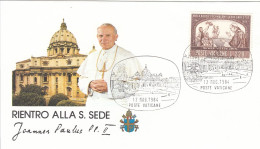 VATICAN Cover 3-69,popes Travel 1984 - Lettres & Documents