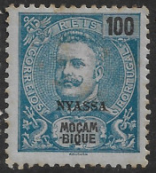 Niassa – 1898 King Carlos 100 Réis Mint Stamp - Nyasaland