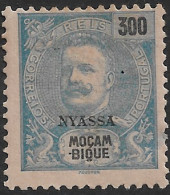 Niassa – 1898 King Carlos 300 Réis Mint Stamp - Nyasaland