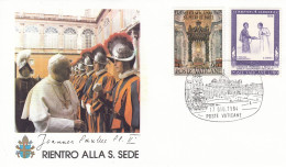 VATICAN Cover 3-80,popes Travel 1984 - Lettres & Documents