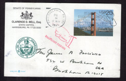 United States - 1999 - Letter - Stationery - Bridge - Cartas & Documentos