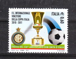 Italia   -  2011.  Inter F.C.  Vincitrice Della Coppa Italia 2010-2011. MNH - Berühmte Teams