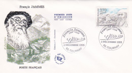 FDC --1995--  Francis JAMMES       .......cachet  TOURNAY - 65 - 1990-1999