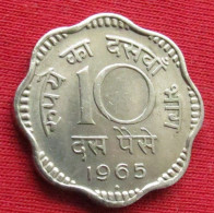 India 10 Paise 1965 B KM# 25 *VT Inde Indien Indies - Inde