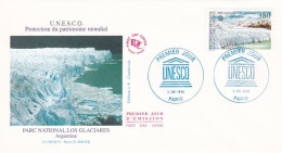 FDC --1996-- UNESCO--Argentine Parc National   LOS GLACIARES - 1990-1999