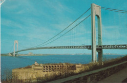 The Verrazano Narrows Bridge - Connecting Brooklyn And Staten Island New York - Formato Piccolo Viaggiata Mancante Di Af - Brooklyn