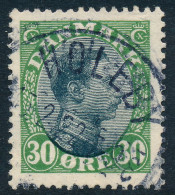 Denmark Danemark Danmark 1918: 30ø Green & Black Chr. X, VF Used, AFA 103 (DCDK00471) - Gebraucht