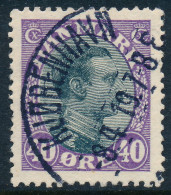 Denmark Danemark Danmark 1918: 40ø Lilac & Black Chr. X, XF Used, AFA 105 (DCDK00472) - Gebraucht