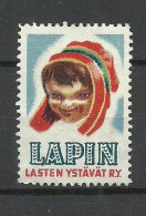 FINLAND Charite Wohlfahrt Help For Lapi Children Kinderhilfe Advertising Vignette Reklamemarke MNH - Autres & Non Classés