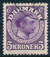 Denmark Danemark Danmark 1920: 5 Kr. Violet Christian X, F-VF Used, AFA 110 (DCDK00478) - Gebraucht