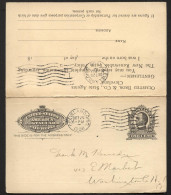 UY4 Postal Card With Reply Cleveland OH To Washington OH 1908 - 1901-20