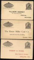 UY4m 3 Message Cards Preprinted 1904 Cat. $12.00 - 1901-20