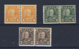 6x Canada Arch Coil Mint Stamps; #178-1c #179-2c #182-2c Guide Value = $90.00 - Roulettes