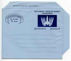 New Hebrides 1970's Mint Aerogramme - 35c. Concorde - Cartas & Documentos